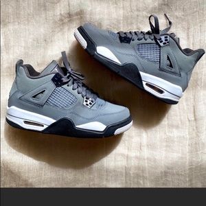 grey jordan 4 .